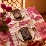 Bonnie and Neil | Tablecloth | Wild Pansy Pink | Medium